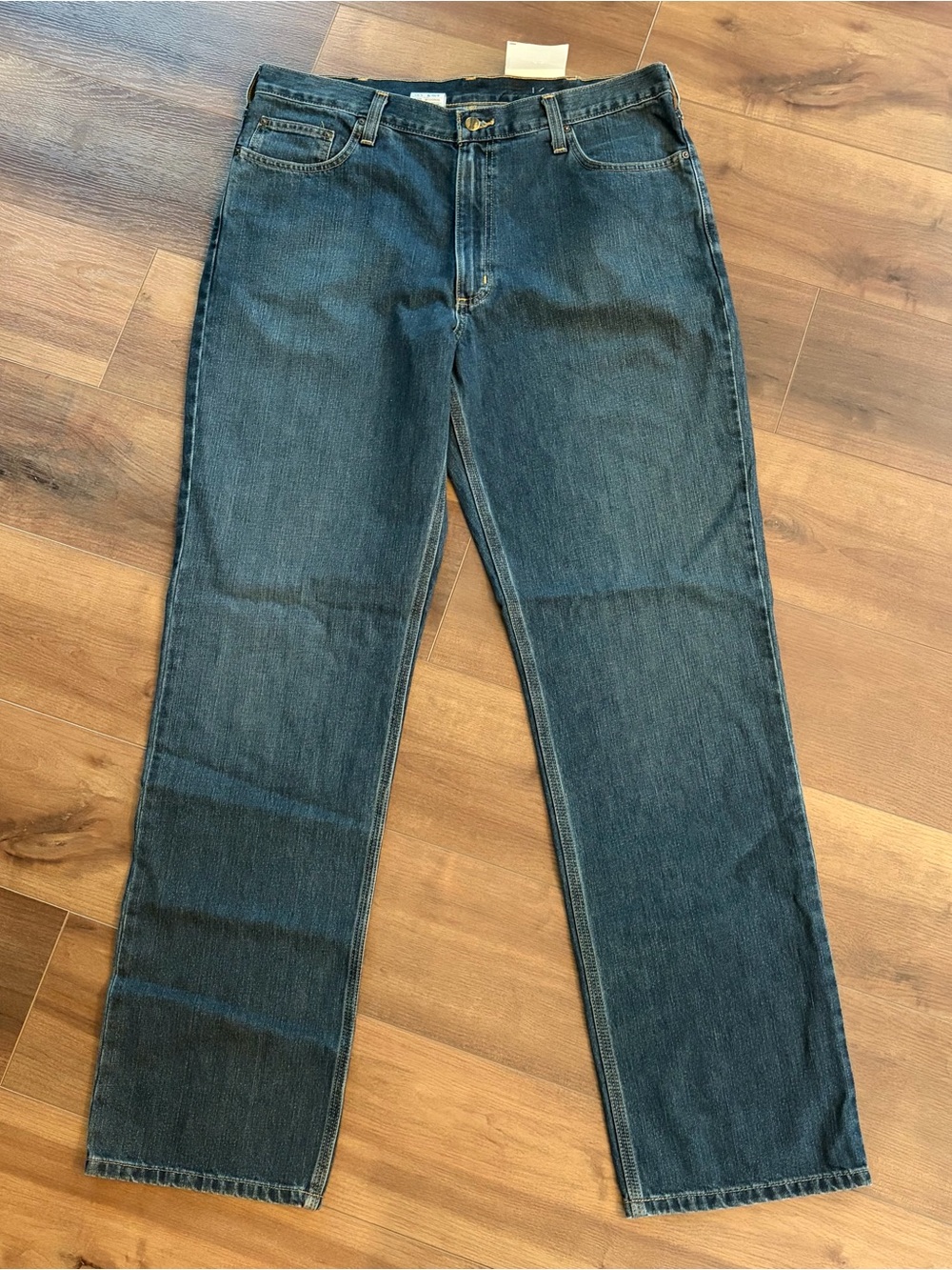 Carhartt BD1483-M Denim Blue Jeans Relaxed Fit Mens Size 38x36 NWT